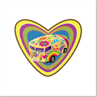 Summer of Love Van Posters and Art